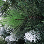 Ёлка «Сияющая красавица» 210 см, ПВХ+леска, шишки, иней, 410 ламп LED, Теплый белый (1367 веток) (SZL2000-210)