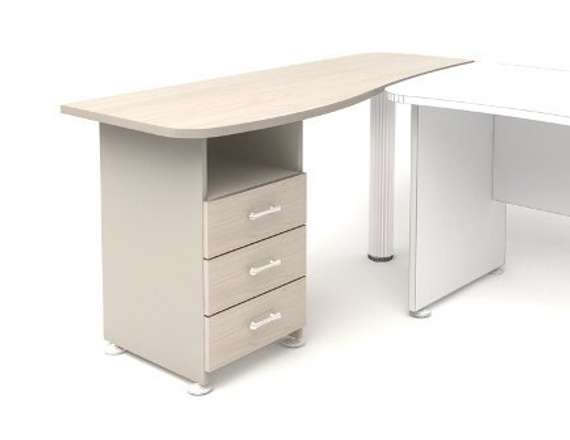 К25 Модерн (М17+М20+2131+М36) Тумба приставная левая 1600х600х740