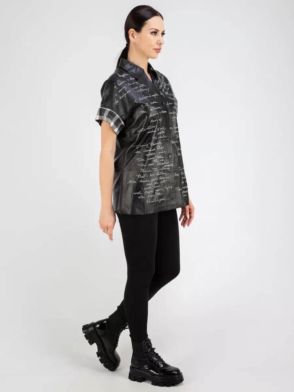 Кожаная куртка натуральная жилет