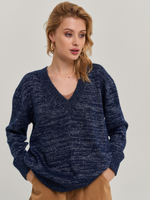 Пуловер синий