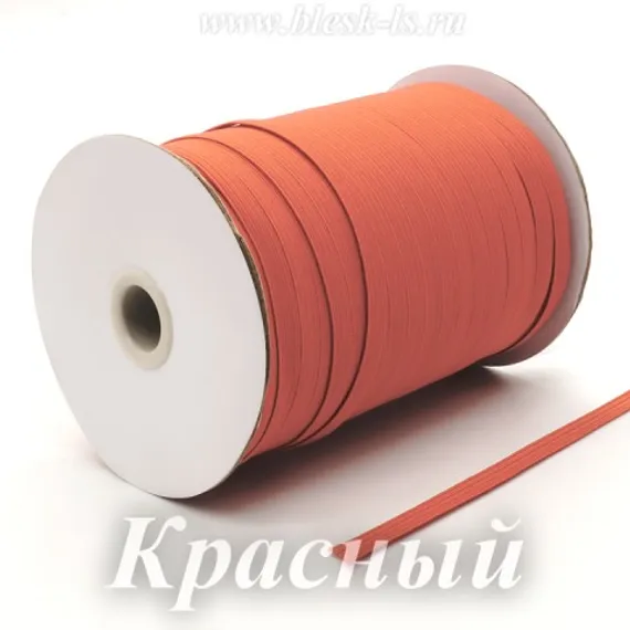 Бельевая резинка, Красная, ширина 7 мм