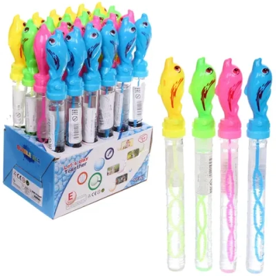 Мыльные пузыри «Дельфинчик», 25 см, 80 мл, цвет микс