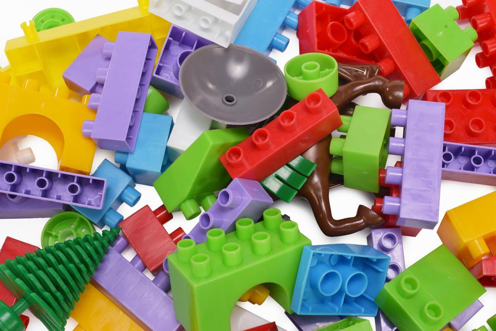 Конструктор в контейнере BLOCKS №58. Артикул Арт.№025(в наборе58 деталей конструктора, контейнер, к