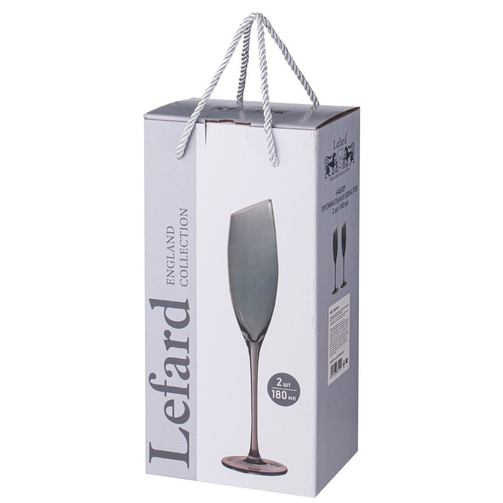 НАБОР БОКАЛОВ ДЛЯ ШАМПАНСКОГО ИЗ 2-Х ШТУК "DAISY BLUE" 180МЛ (УДАРОПРОЧНАЯ УПАКОВКА)