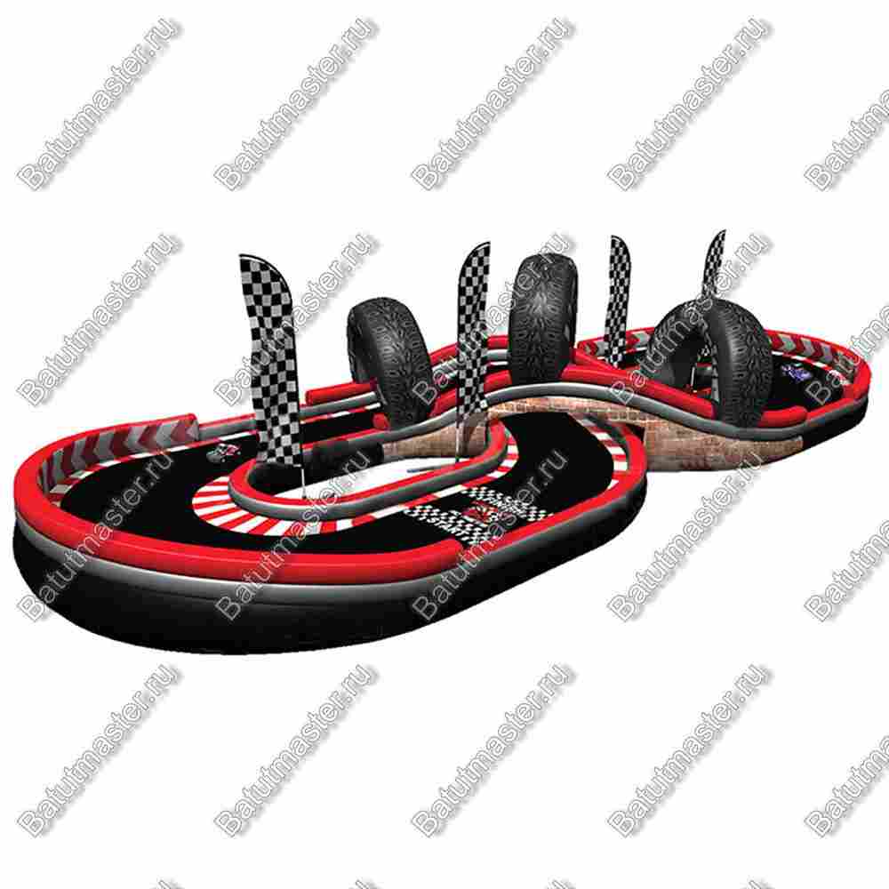 Надувная трасса для машинок "Автотрек", 15,3*6*2,5 м