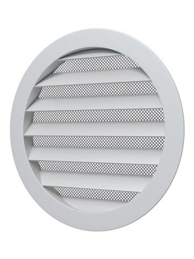 Решетка вентиляционная РКМ фланец D150 сетка D180 алюминий ERA