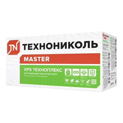 Утеплитель XPS ТЕХНОПЛЕКС 50 мм, 10 уп. (80 плит/54,8м2) из пенополистирола для фасада, стен, крыши, пола