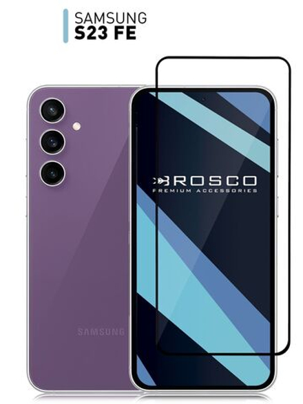 Защитное стекло ROSCO для Samsung Galaxy S23 FE (арт.SS-S23FE-FSP-GLASS-BLACK )