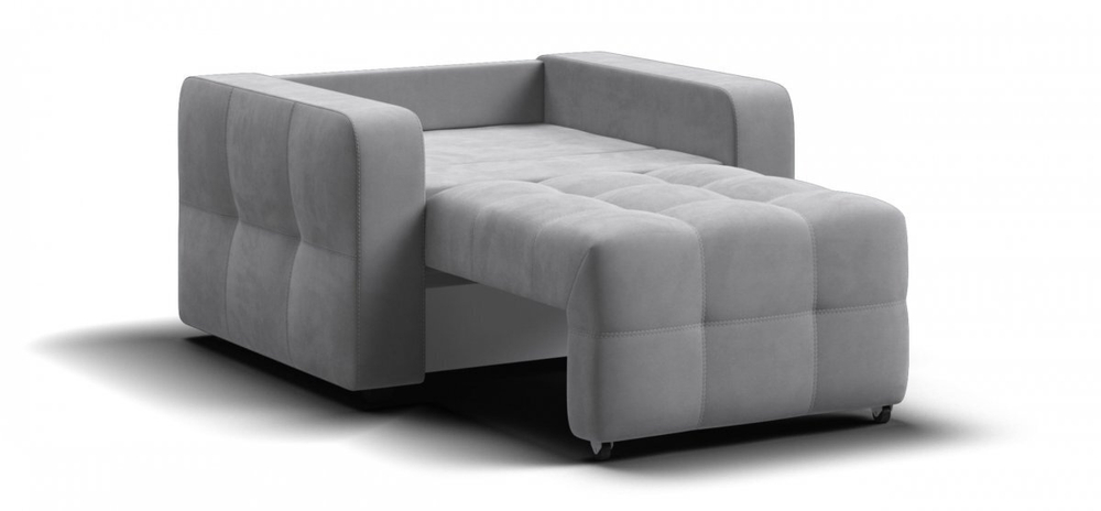 Денди кресло-кровать Велюр Монолит сталь