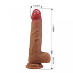 Реалистичный фаллоимитатор на присоске Lisle (20,6*4,2 см)