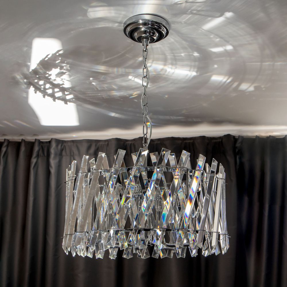Citilux Ингвар CL334261 Люстра подвесная хрустальная Хром