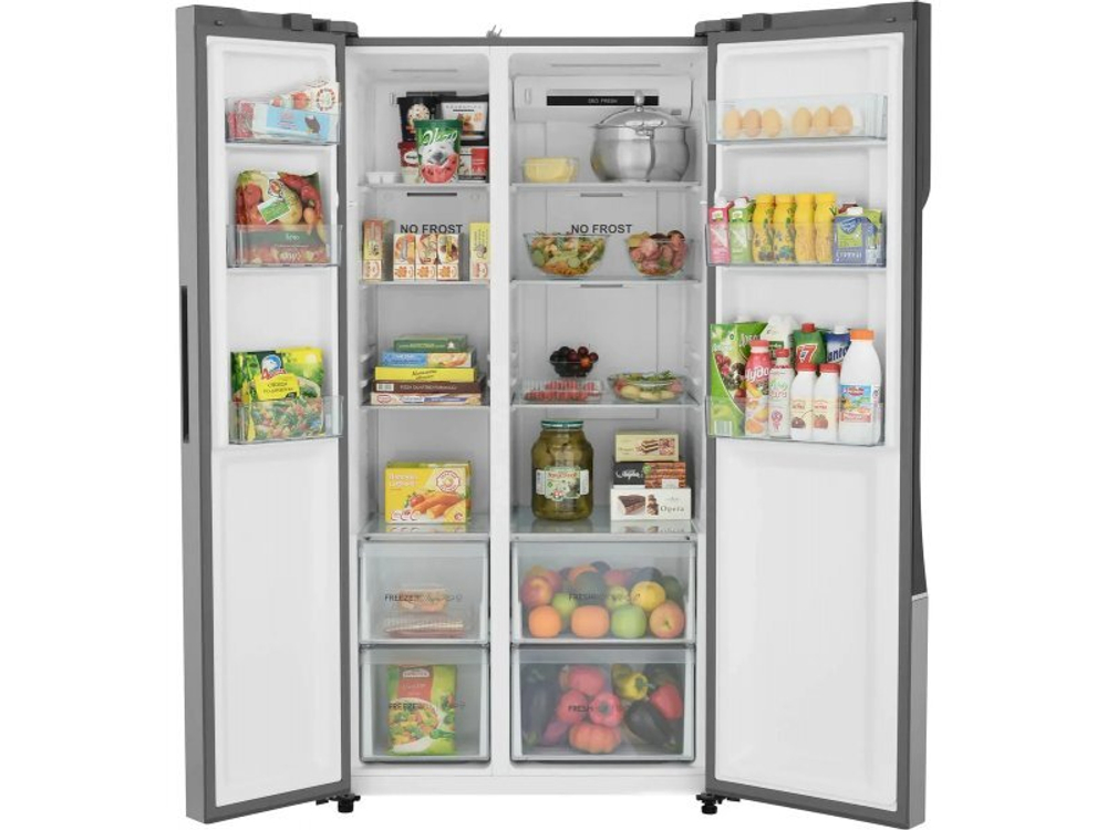 Холодильник Haier HRF535DM7RU серебристый