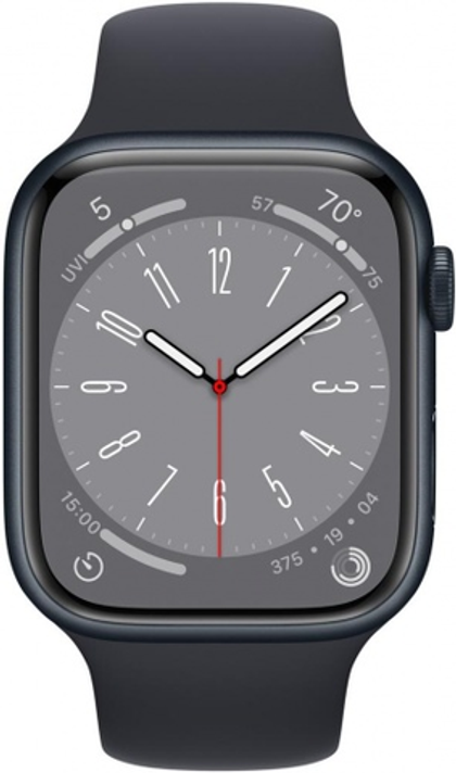 Apple Watch Series 8 41 мм, корпус из алюминия цвета «тёмная ночь»