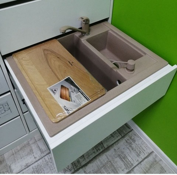 Мойка TOLERO R-109 темно-бежевый №823С, смеситель SKS1 темно-бежевый