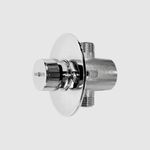 Кран с кнопкой и таймером для раковины и писсуара латунь NOFER 07570.N глянцевый