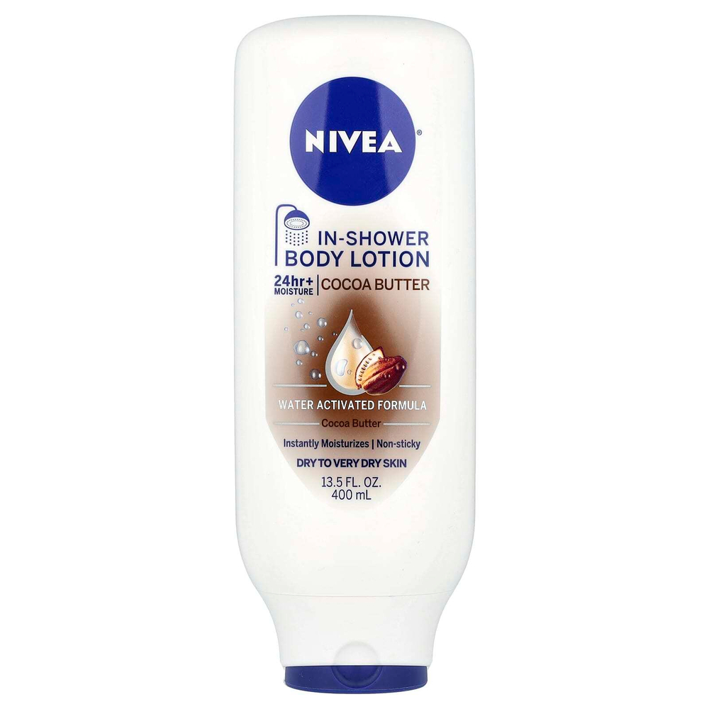 Nivea, Лосьон для тела для использования в душе, масло какао, 13,5 жидк. унц. (400 мл)