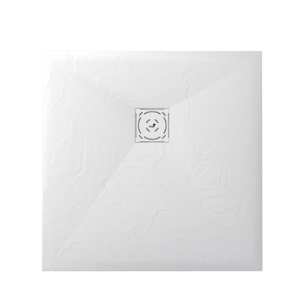 Душевой поддон квадратный RGW ST-W Белый (800x800)