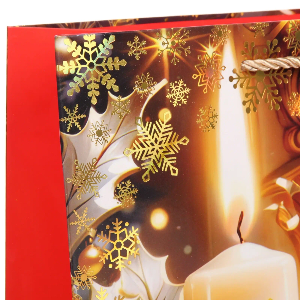 Пакет подарочный «Зимнее чудо» 31*42*12 см, микс