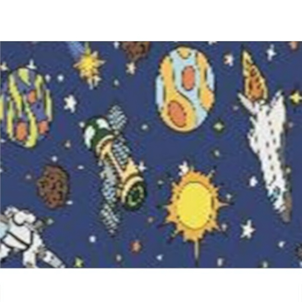 Коврик интерьерный 160cм х 230cм рисунок "КОСМОС" обработанный край, антискользящее покрытие