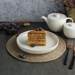 Тарелка c бортом 21,5см, фарфор "NOBLE" серия "Fine Plus"