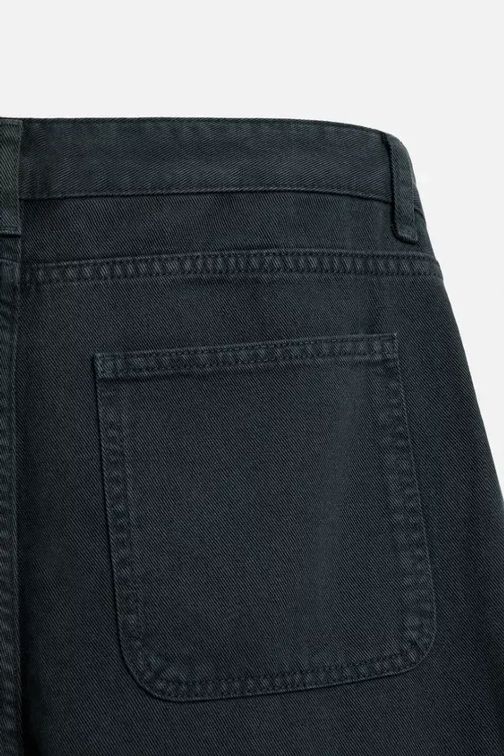 ZARA БРЮКИ REGULAR FIT СО СКЛАДКАМИ, СИНИЙ