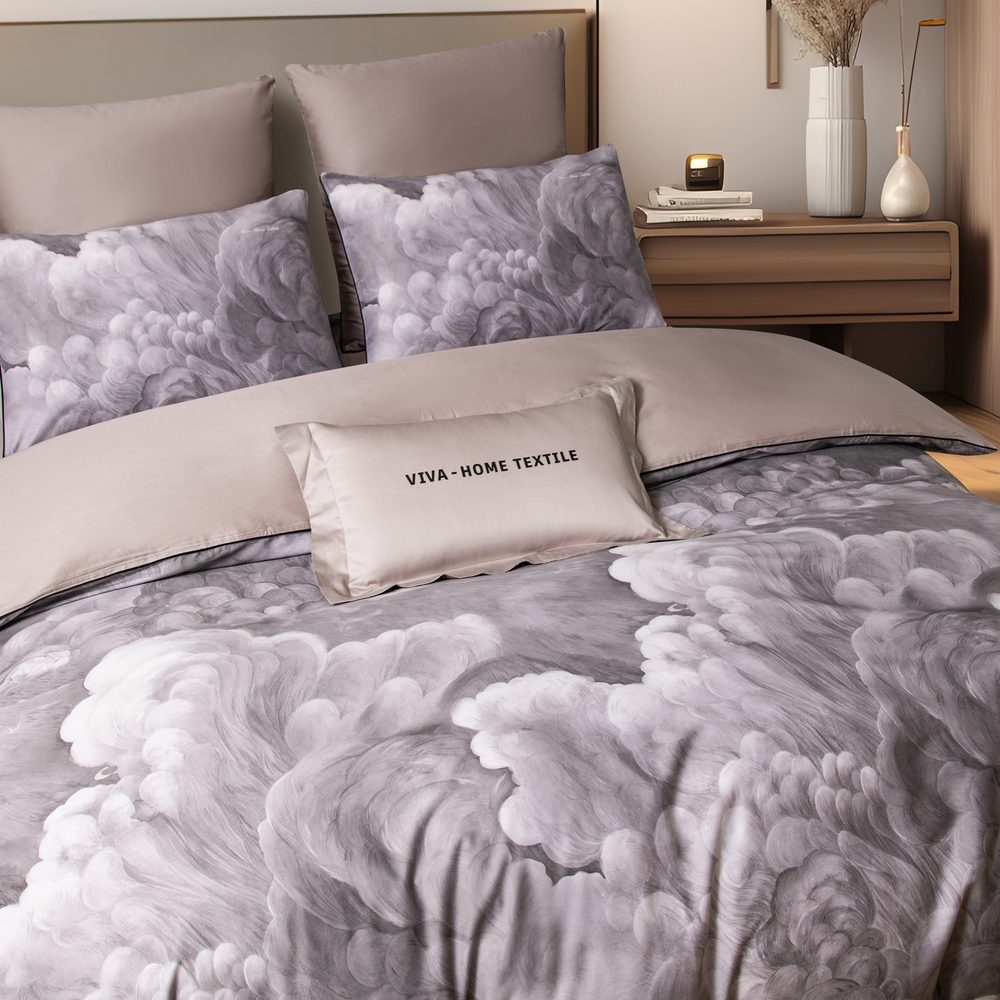 КПБ Сатин Премиум CPA054, Евро, 4 наволочки