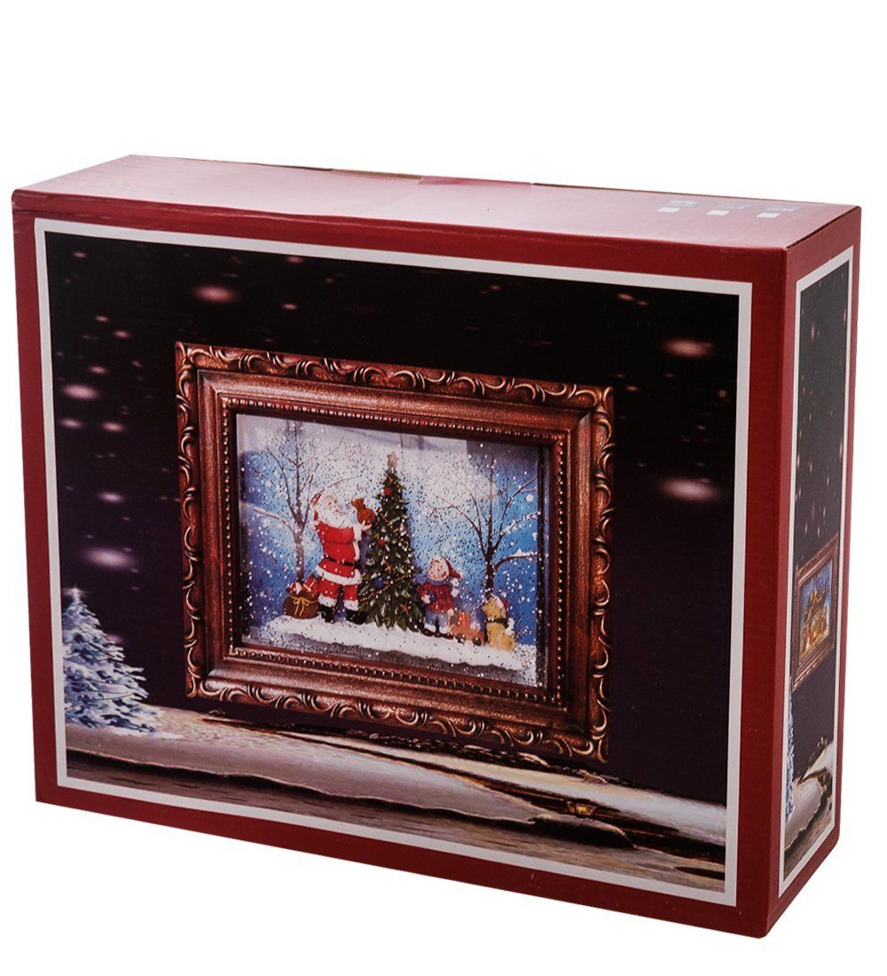 XM-823 Новогодняя миниатюра в раме с подсветкой