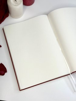 Блокнот А4 200л. (400страниц) без разлиновки Красный (К44-875A)