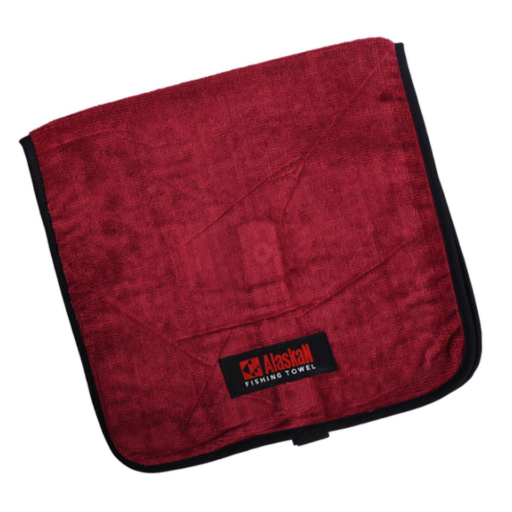 Полотенце рыбака Alaskan 100% хлопок, бордовое