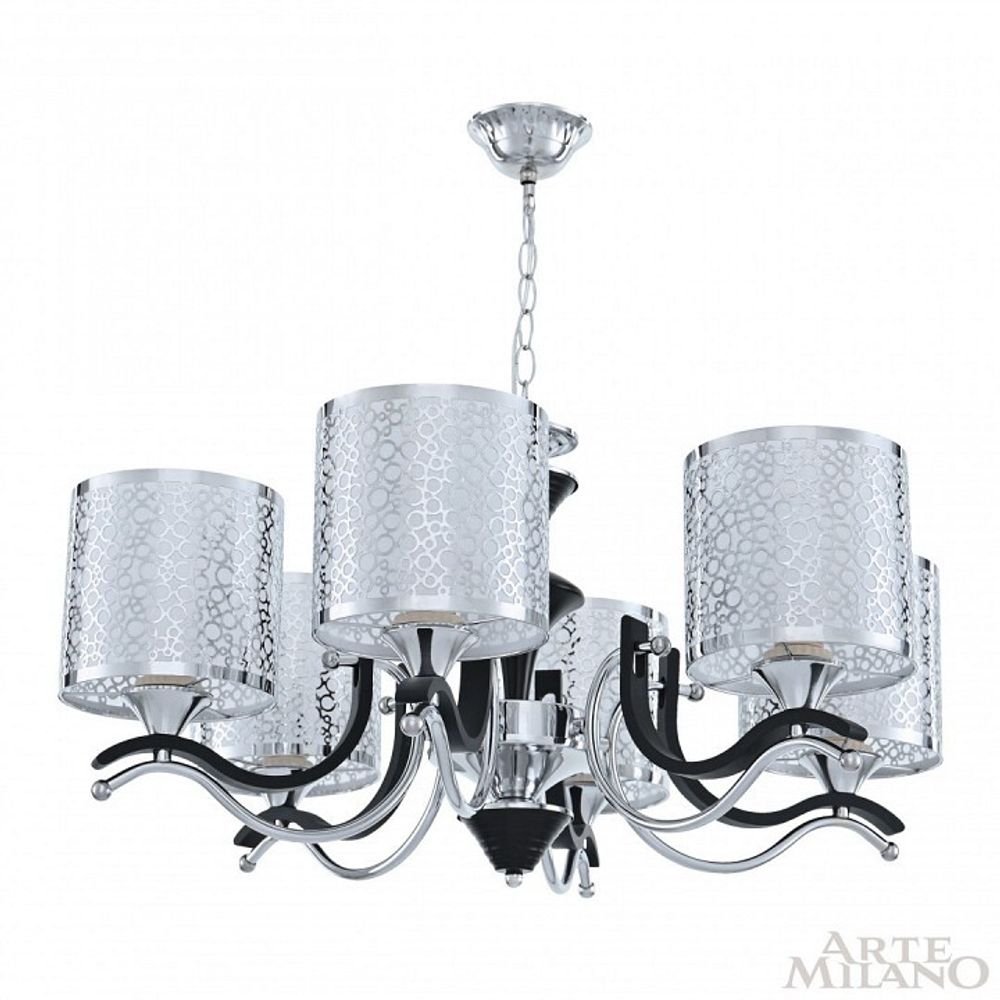 Подвесная люстра Arte Milano Florentia-6787 306787/6 Bk/Ni