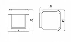 Наземный низкий светильник Maytoni Royal Mile O019FL-L13GR3K