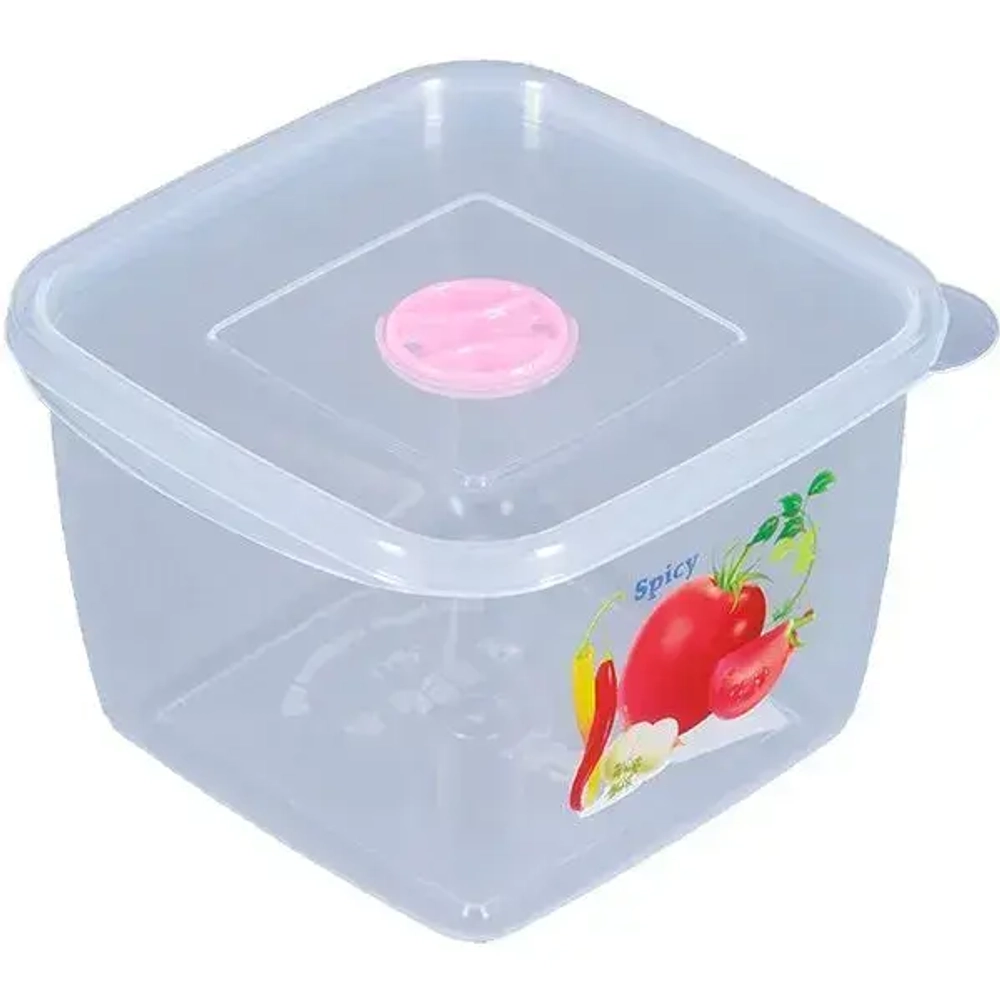 Бутербродница СВЧ Квадр. 1,5л (Прозрачный)