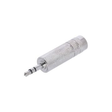 Adam Hall K4AJF3MM3METAL - адаптер TRS (jack) mono 6.3 mm (F) - TRS (jack) mono 3.5 mm (F), металлич
