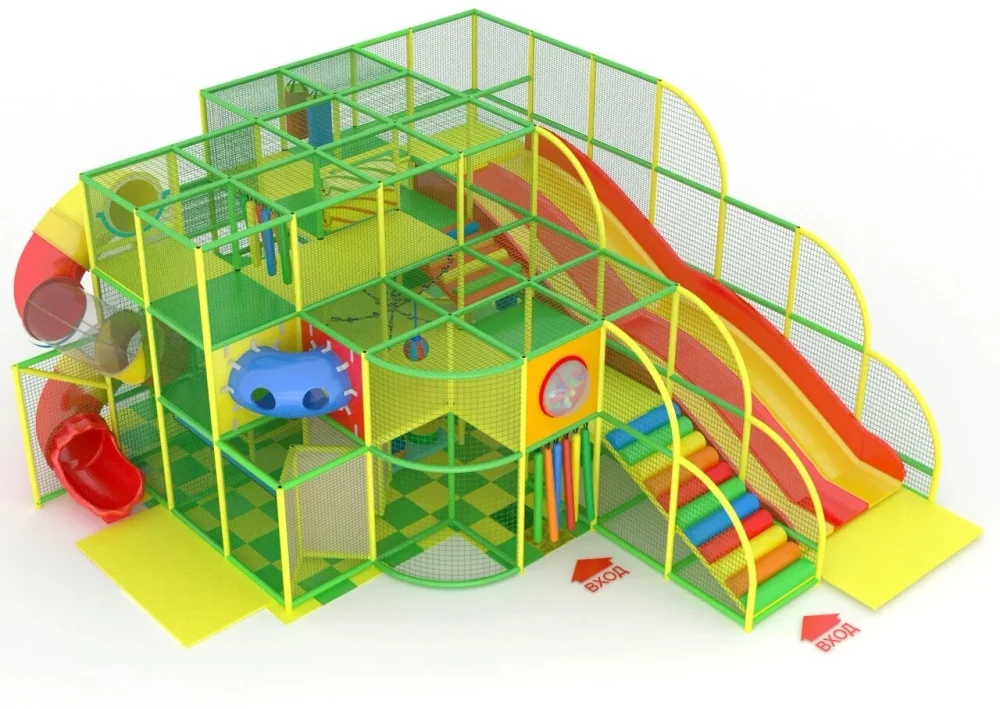 Детский игровой лабиринт «Активити 3 горки» (8,3*9,65*4.1 м)