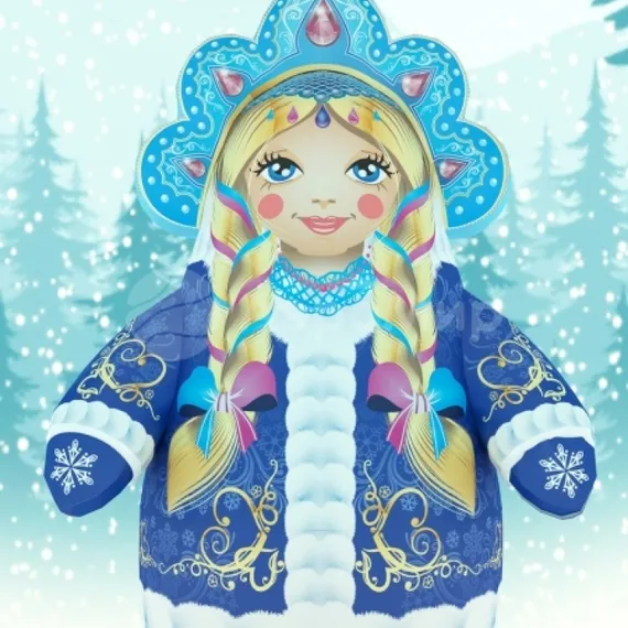 Новогодняя фигура Снегурочка Лайт