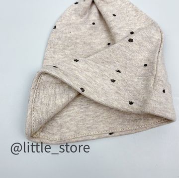 Шапочка однослойная "Бежевое сафари" крапинки