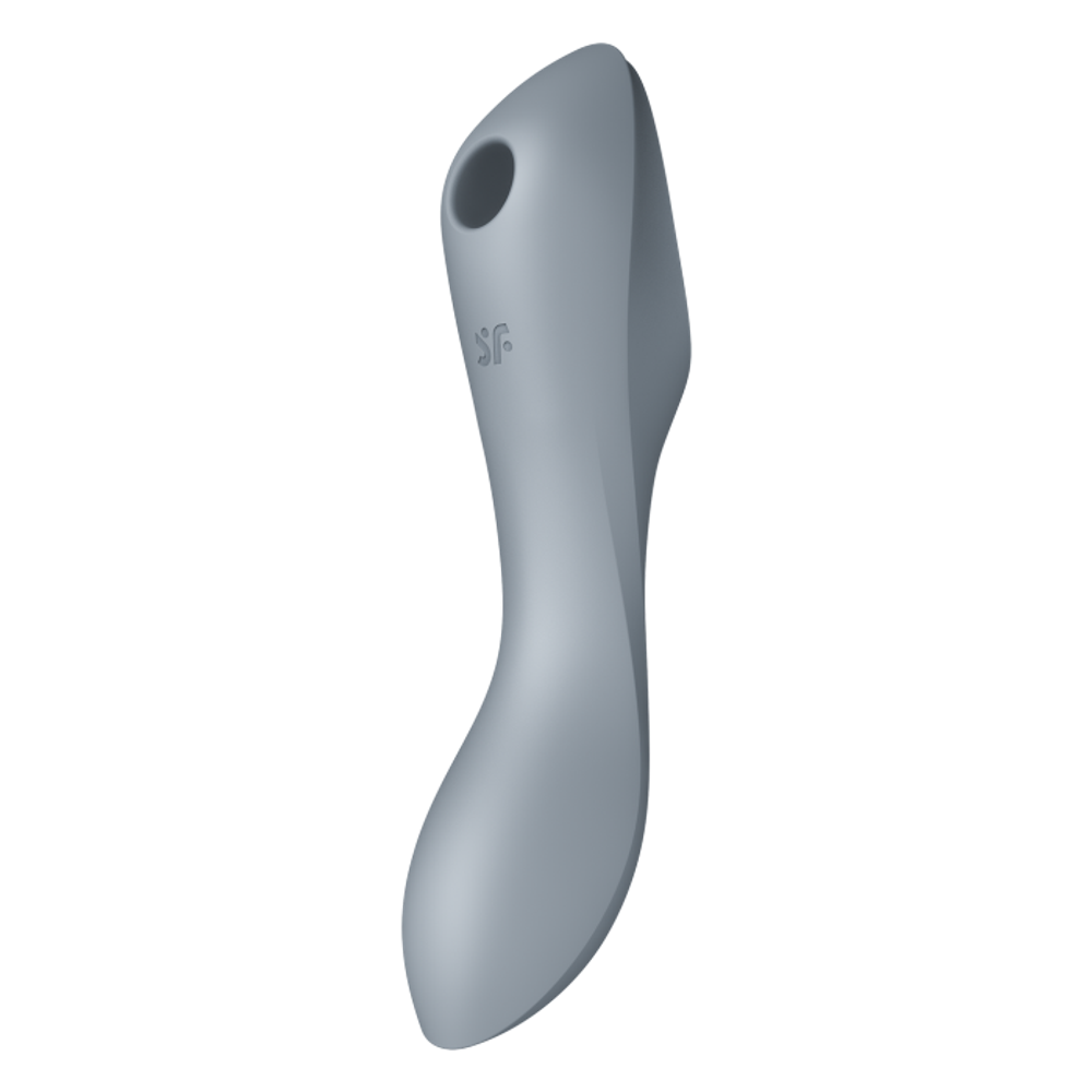 Вакуумно-клиторальный вибромассажер Satisfyer Curvy Trinity 3 серый