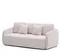 Трехместный диван-кровать Laira, 225 см, шенилл цвета экрю 