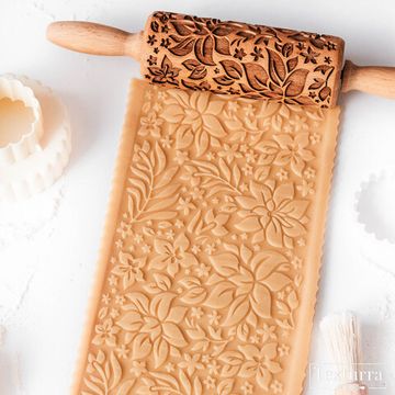 Малая скалка с узором Аленький цветочек