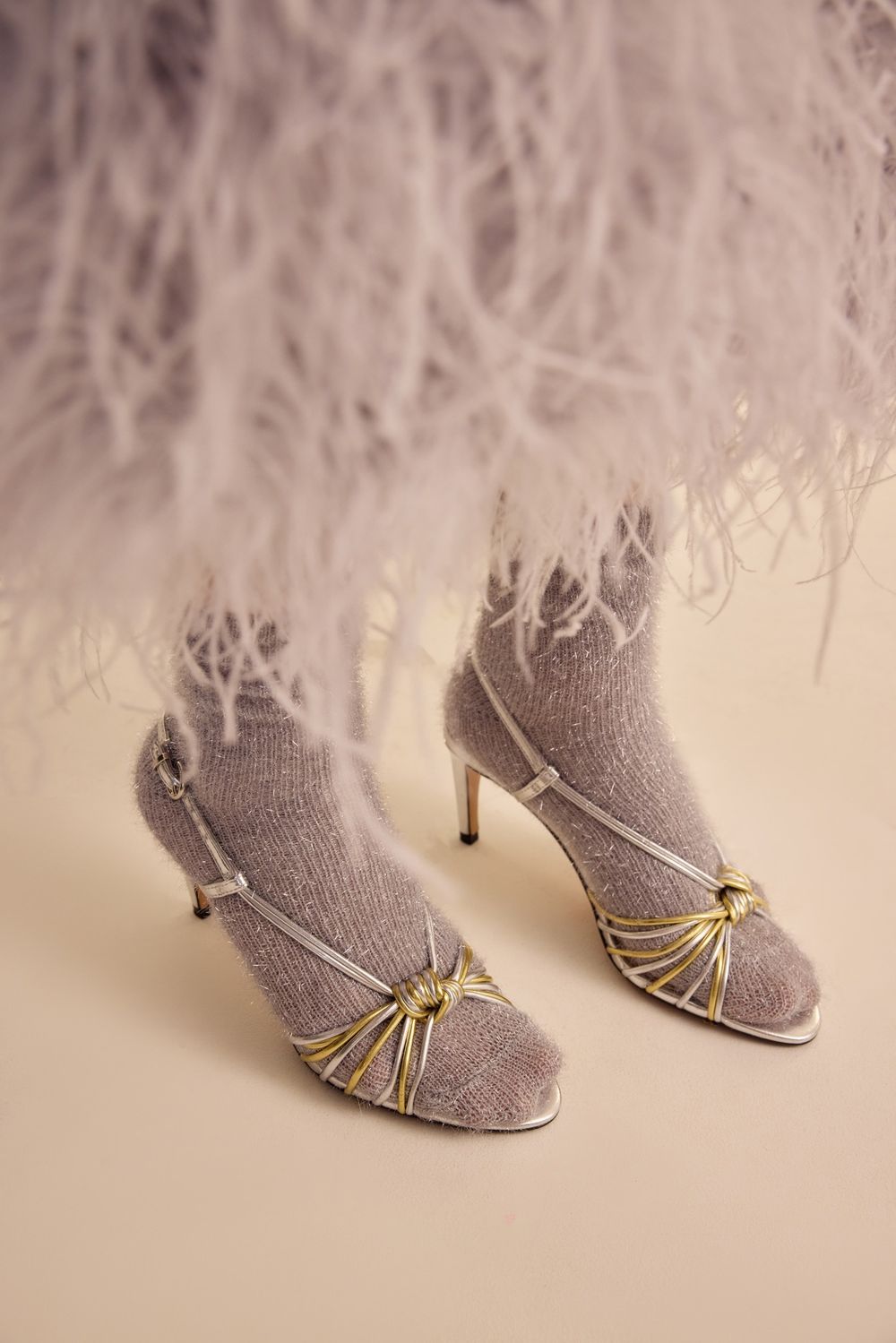 Носки (Полный Джинглбелз), серебристые