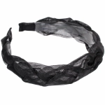 Ободок для волос «МАРЦИПАН», мальта, ширина 3см, микс 6 цветов ( в пакете с подвесом)