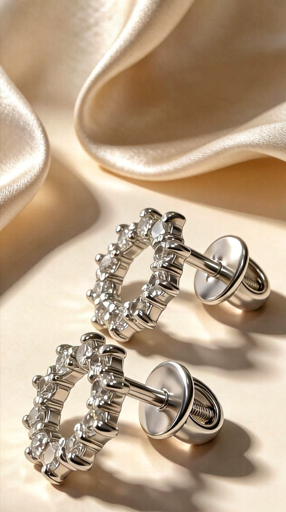 Ювелирные серьги из серебра 925 пробы