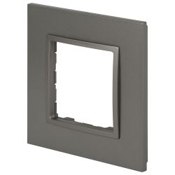 Рамка для розеток и выключателей ЭРА Elegance 14-5011-16 Classic, на 1 пост, титан