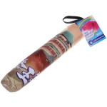 Зонт механический ветроустойчивый, матовая ручка «BESTzontik - World», микс 4 дизайна, длина 25см, d-110см