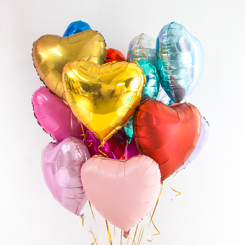 Сердце 36" Бабл-гам Gr