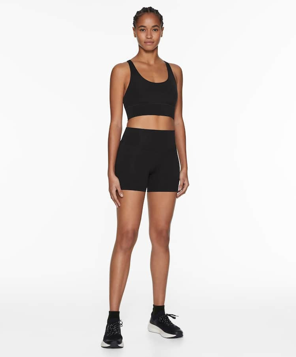 OYSHO Велосипедки Comfortlux с высокой посадкой длиной 10 см, черный