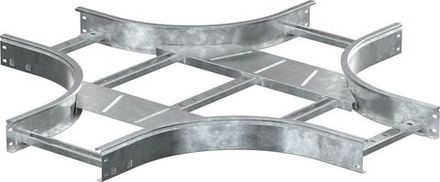 Ответвитель для лотка Х-образ. 80х500 R300 HDZ LESTA IEK CKR04-4-080-500-HDZ