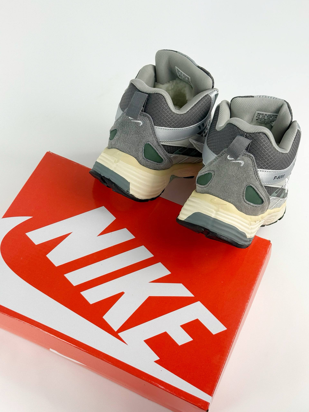 Кроссовки Nike P-6000 с мехом #B70 (сер.)