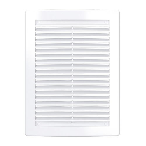 Решетка вентиляционная 200х300мм (2030РЦ) с москит. сеткой, АБС пластик, белая