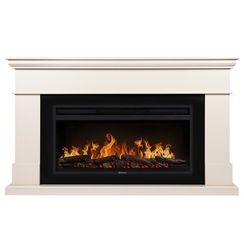 Каминокомплект: Очаг Electrolux EFP/P-3620LS, портал California 42/40/36, молочный